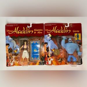 Vintage Deadstock Disney Aladdin Abu Genie Rug Lamp Coin New Figurine Toys 90s